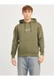 Jack&Jones 12241687 Jorvesterbro Sweat Hood Men's Sweat Shirt Khaki Green - 2