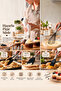 3162 10 Piece Silicone Serving Set Cake Pastry and Confectionery Tools Black - 3
