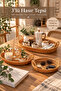 708-D Oval 3-Piece Decorative Home Kitchen Organizer Wicker Basket Set with Handles Wicker Tray