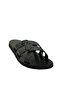 216360   Black Men's Leather Slippers - 2