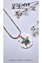 Sea Creatures Figured Bone Mussel Steel Necklace - 3