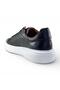 100% Genuine Leather Men's Sneaker Daily Comfortable Shoes - Ultra Comfortable Non-Slip Eva Sole - Black - 3