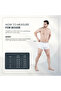 Men's Boxer Briefs 3PCS Pack – 100% Combed Cotton Innerwear for Men - Black/Grey/ Blue - 7