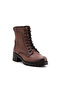 Yldz-2680-1 Genuine Leather Women's Boots Brown - 3