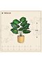 Artificial Heart-Shaped Paper Flower Display in a Plastic Vase { Height 55 cm }
