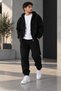 Unisex Large Size 3-Piece Winter Tracksuit Set Oversized Zipper Hooded Casual Sports Comfortable Set Xl-7Xl - 2