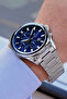 Men's Wristwatch 3 Atm Waterproof Silver Color Steel Band Cbk436 - 5