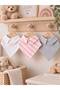 (3 Pcs) 100% Cotton Fabric Double Layer Snap Fastener Polo Collar Special Design Baby Drool Bib & Scarf Set - Pink