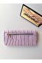 Women's Lilac Crocodile Patterned Multi-Compartment Long Wallet with Snap Closure - 6