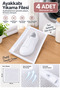4 Zippered Shoe Washing Nets White