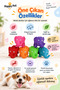Origami Pals Elephant Latex Colorful Origami Elephant Dog Toy Small Size - 2