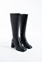 Genuine Leather Heeled Stylish Boots - 5