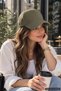 Khaki Plain Baseball Cap with Velcro on the Back, Adjustable Unisex Cap – Casual Sports Basic Model Hat - 5