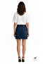 Women's Navy Blue Mini Denim Skirt - 3