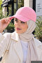 Pink Plain Baseball Cap with Velcro on the Back, Adjustable Unisex Cap – Casual Sports Basic Model Hat - 2