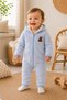 Baby Hooded Fleece Jumpsuit with Welsoft Zipper and Rabbit Detail, Winter Unisex, 6-9-12-18 Months - 6