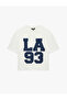 Cotton Crew Neck Half Sleeve Printed Oversize Sports T-Shirt