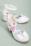 Girls' Bowknot Princess Heeled Shoes — White - 3