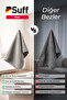 Rose Microfiber Surface Cleaning Cloth Large Surface Furniture and Wood Cleaning Cloth 70X50 cm Gray - 5