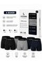 Men's 12-Piece Underwear Set Cotton 6 Boxers 6 Socks Multi-Pack - Black - Navy Blue - Gray - White - 2