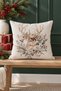 Decorative Throw Pillow Cover, Watercolor Deer Pattern, 43X43 cm Double-Sided Printed Velvet - 3