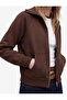 Cotton Long Sleeve Slim Fit Zippered Sweatshirt with Pocket Detail - 4