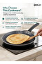 Granite Nonstick Tawa Pan, 28 cm, Grey - 7