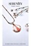 Zircon Stone Pearlescent Oyster Figure Steel Necklace - 3