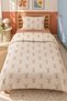 Double Sided Rabbit Patterned 2-Piece Set Without Sheets Printed Single Duvet Cover Set 160x220 Cm - 7