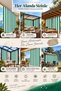 Balcony Curtain Enxboy Optional Lace-Up Balcony Tarpaulin Green White Ty801 - 8