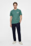 Crew Neck Letter Printed Men's T-Shirt - 4