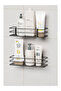 Adhesive Set of 2 Bathroom Shelf Shower Shampoo Holder Wall Organizer Organizer - 2