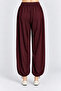 Beli Shawl Modal Blouse Pants Set Lby0073 Mürdüm - 7
