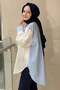 Lace Combination Striped Cotton Shirt - 2