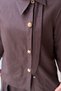 Crochet Knitwear Straw Accessory Detailed Linen Set with Shirt and Pleated Skirt - 5
