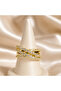 Zircon Stone Luxury Steel Ring (Does Not Tarnish) - 6