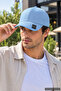 Light Blue Plain Baseball Cap with Velcro on the Back, Adjustable Unisex Cap – Casual Sports Basic Model Hat - 3
