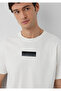 Black Printed Ecru T-Shirt Regular Fit / Normal Cut 0613539-70057