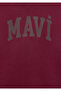 Logo Printed Hooded Claret Red Sweatshirt 6S10143-70394 - 5