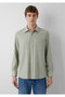 Green Shirt with Pockets Regular Fit / Normal Cut 0212105-71476 - 3