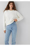 Ecru Basic Sweater Loose Fit / Relaxed Fit 1710933-80194