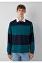 Color Block Polo Sweatshirt 0S10615-90366 - 3