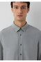 Tencel ™ ) Lyocell Gray Shirt Regular Fit / Normal Cut 0212068-70098 - 6