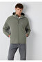 Hooded Spandex Khaki Jacket Regular Fit / Normal Cut 0110902-71484 - 2