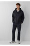 M0110851 Water Repellent Pro-Tech Water-Replent Hooded Men's Coat Black - 2