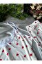 Anti-Sweat Natural Bamboo Cotton Heart Patterned Pajama Set with Straps and Shorts - 5