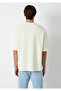 Crew Neck Yellow Basic T-Shirt Oversize / Wide Cut 0613113-70062 - 5
