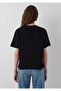 Logo Printed Interlock Black T-Shirt Regular Fit / Normal Cut 1612829-900 - 5