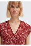 Printed Red Midi Dress 1310839-91609 - 6