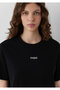 Logo Printed Interlock Black T-Shirt Regular Fit / Normal Cut 1612829-900 - 6